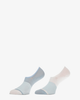 Livia 2-Pack Blauw/Wit Dames Sneakersokken