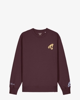 Logo Roodbruin Damessweater