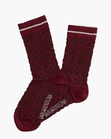 Logo Socks Bordeauxrood Damessokken