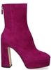 Lola Cruz 034T30BK Roze Dames Enkelboots