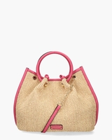 Loreto Handbag Ecru/Roze Tas