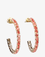 Lucky Goud/Rood Oorbellen