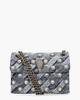 Mini Kensington Denim Crystals Bag Jeansblauw Tas