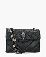 Mini Leather Kensington X Bag Zwart/Zilver Tas