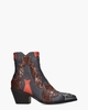Miranda Blauw/Multicolor Dames Enkelboots