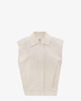 Moon Classic Sleeveless Jacket Off-White Damestop