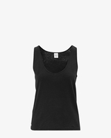 Noa Linen Tank Zwart Damestop