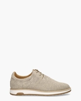 Nolan Knit Beige Heren Veterschoenen