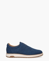 Nolan Knit Blauw Heren Veterschoenen