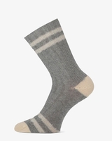 Nouky Grijs/Off-White Damessokken