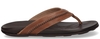OluKai Mea Ola Bruin Herenslippers