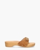 Pescura Heel Cognac Damesslippers