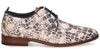 Rehab Greg Croco Duo Off-White/Blauw Heren Veterschoenen