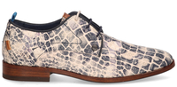 Rehab Greg Croco Duo Off-White/Blauw Heren Veterschoenen