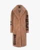 Rhonda Script Coat 1-A Bruin Damesjas