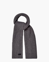 Ribbed Knit Stripe Scarf Metal Sjaal