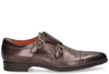 Santoni 10686 Grijs Heren Gespschoenen