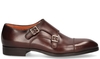 Santoni 14549 Donkerbruin Heren Gespschoenen