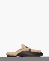 Semi Donkerbruin Damesloafers