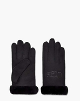 Shearling Embroidered Glove Black Dameshandschoenen