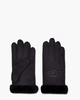 Shearling Embroidered Glove Black Dameshandschoenen