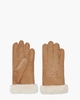 Shearling Embroidered Glove Cognac Dameshandschoenen