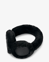 Sheepskin Wireless Earmuff Black Dames Oorwarmers