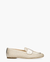 Sheryl Raffia Goud Damesloafers
