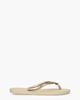 Slim Glitter II Goud Damesslippers