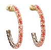 Souvenirs de Pomme Lucky Hoops Goud/Rood Oorbellen