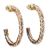 Souvenirs de Pomme Lucky Hoops Goud/Zwart Oorbellen