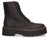 Steve Madden Skylar Glitter Zwart Dames Veterboots