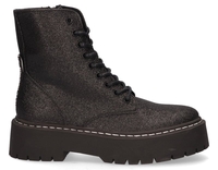 Steve Madden Skylar Glitter Zwart Dames Veterboots