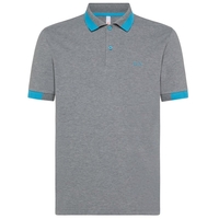 SUN68 Polo Big Stripe Fluo Grijs Heren Poloshirt