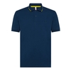 SUN68 Polo Small Stripe On Collar Donkerblauw Heren Poloshirt