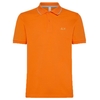 SUN68 Polo Small Stripe On Collar Oranje Heren Poloshirt