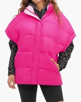 Sydnee Reversible Puffer Vest Neonroze Damesbodywarmer