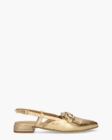 T98103401 Goud Dames Slingbackloafers