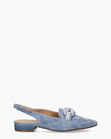 Teunice Lichtblauw Dames Slingbackloafers