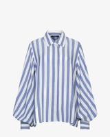 Thalita Blauw/Wit Dames Blouse