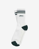 The Mercer Socks Stripe Wit/Donkergroen Sokken