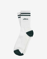 The Mercer Socks Stripe Wit/Donkergroen Sokken