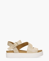 Thera Beige/Goud Damessandalen