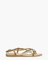 Tippy Cognac/Goud Damesslippers