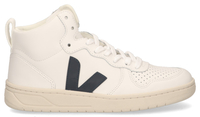 VEJA V-15 Leather Wit/Donkerblauw