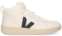 VEJA V-15 Leather Wit/Donkerblauw