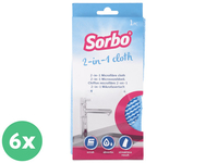 6x Sorbo 2-in-1 Microvezeldoek