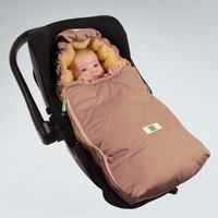 Lamsvacht-voetenzak voor babystoeltje "Ovina"