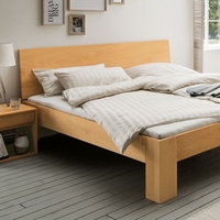 Massief houten bed "Cubus"