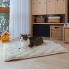 Scheerwollen doorgestikte kattendeken "Vellon"